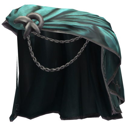 Teal Chained Shoulder Cape (Left) Roblox item