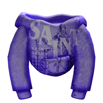 Purple Designer saint Male hoodie