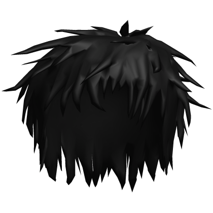 Black Emo Messy Boy Hair Roblox item