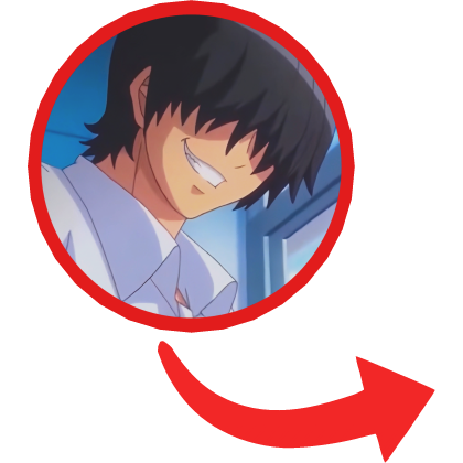 Anime Boy Red Circle