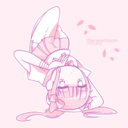 Aesthetic Anime Girl Pink Roblox decal