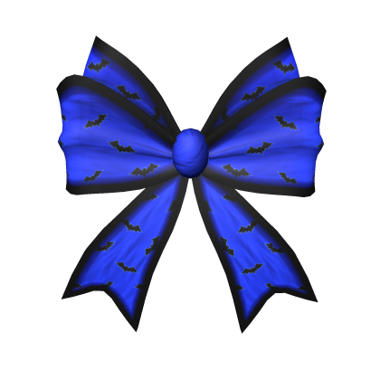 Blue Halloween Hair Bow