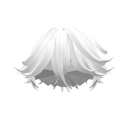 White Styled Pushed Hair