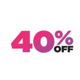 40% off-