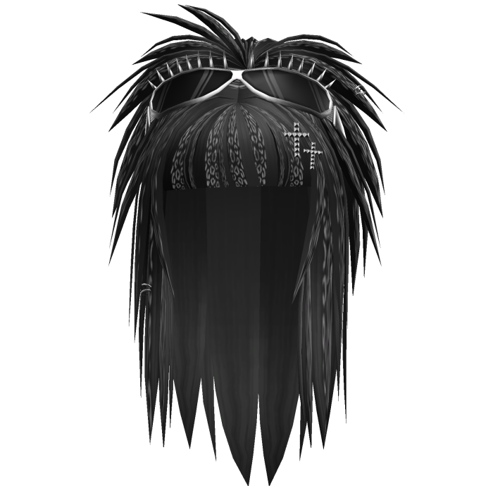 scene messy hair spike goggles black/grey leopard