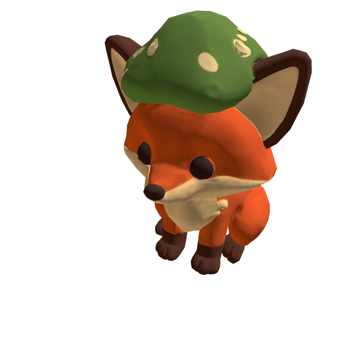 Mushroom Fox Shoulder Pet