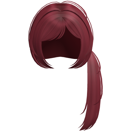 ୨୧ kawaii long side pony tail in Red
