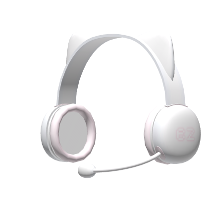 ɞ ˓ ︵ cute gg ez gamer girl cat headset in White Roblox item