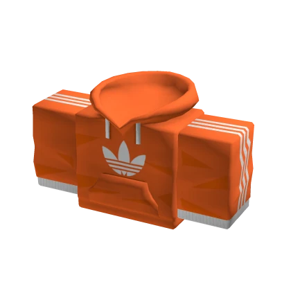 adidas 1.0 Hoodie Top White over Orange Roblox Item Rolimon s
