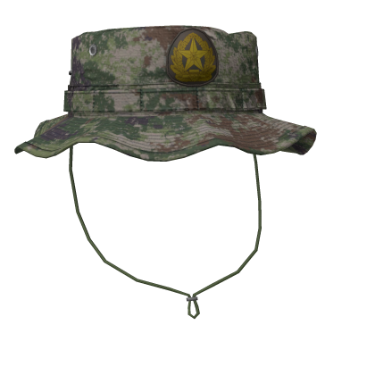 PLA Type 21 Woodland Boonie Hat (Strap)