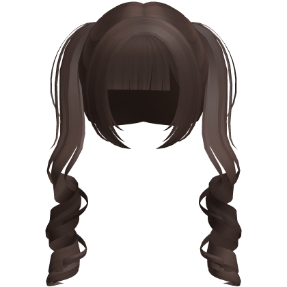 brown cute douyin princess pigtails