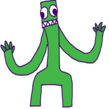 green rainbow friends Roblox decal