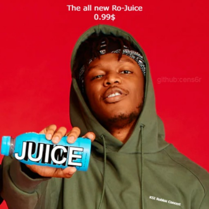 The Official Roblox Juice [Developer Asset] Roblox decal