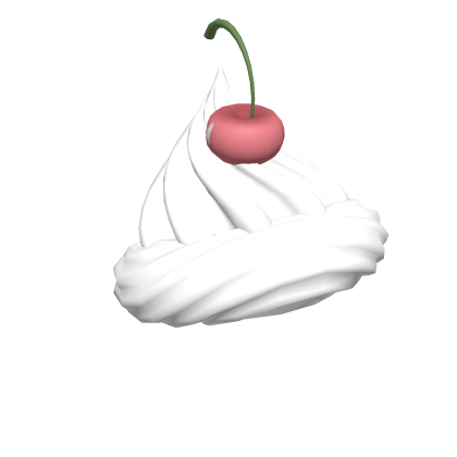 Kawaii cupcake girl whipped cream on head