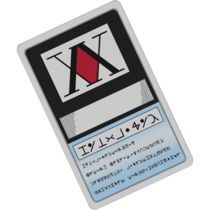 Hunters License Large Back Card