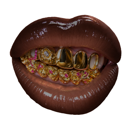 Deep Cocoa Gold Grillz