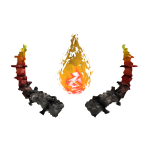 Fiery Hair /w Horns