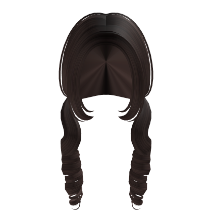 Dark Brown Curly Hair Roblox item
