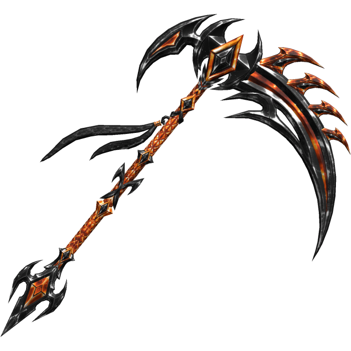 Black and Orange Soul Snatcher Scythe