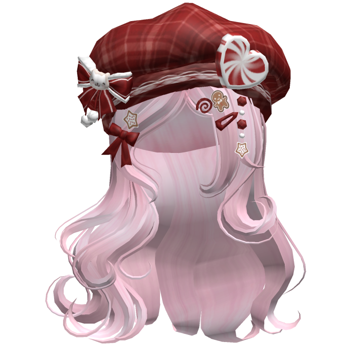 ♡ Christmas Swirls w/ Beret (Pink)