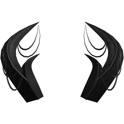 Demonic Halloween Horns - Black Roblox item