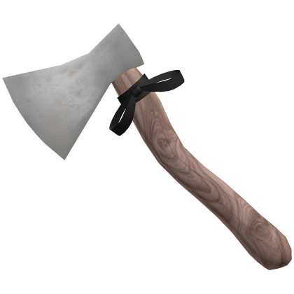 ♡ cute horror protagonist axe w/ black bow (head) Roblox item