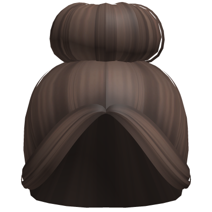 -',ৎ Cheerleader Sock Bun with Bangs in Brown