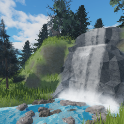 Forest River Scene