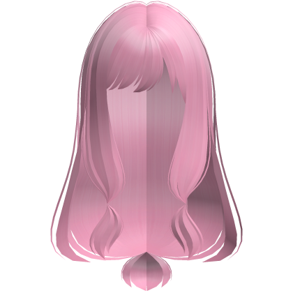 wispy thin silky long tied moe hair hot pink