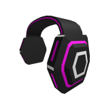 Hot Pink Cyber Headphones