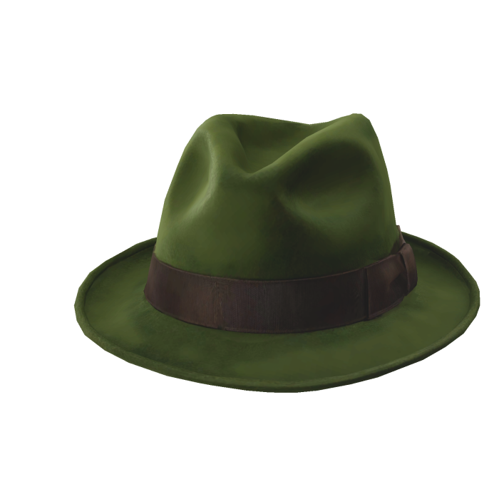 Classic Olive Green Felt Fedora