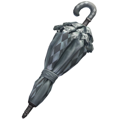 Silver Grey Victorian Ruffle Umbrella Roblox item