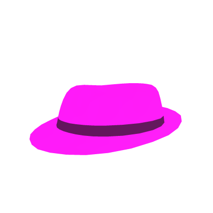 Pink Neon Glow Fedora