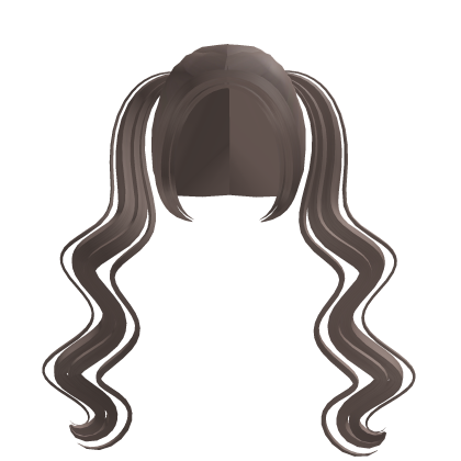 . ‿ ♡ dust brown long wavy babydoll pigtails Roblox item
