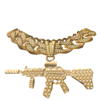 Iced Golden Gun Chain - Boy