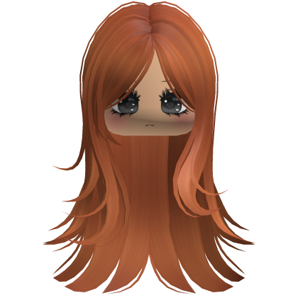 Basic Soft Hair w Cute Lashes Face Ginger Roblox item