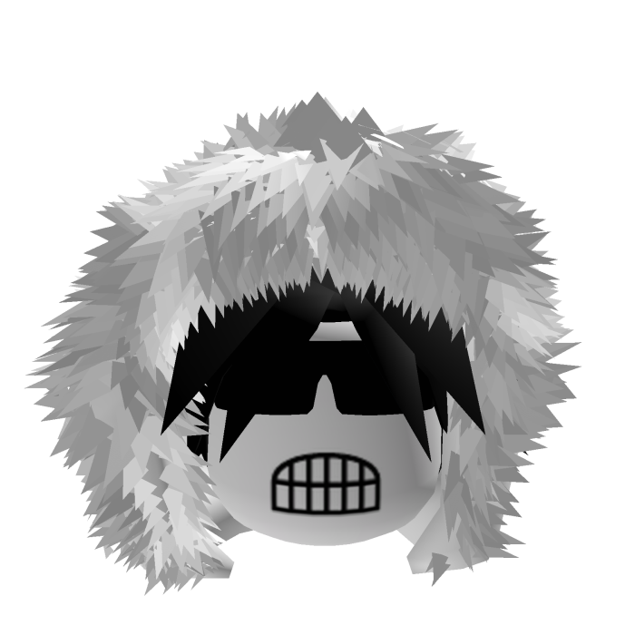 Dashie Black Hair Fur White Hood