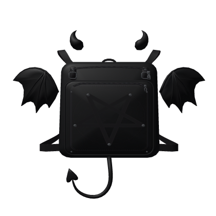 ⚔️, devil gothic black backpack (1.0)