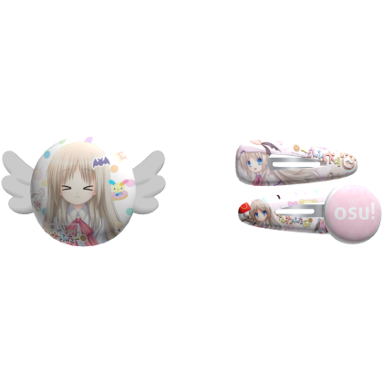 noumi pins kawaii moe anime 2000s hairclips
