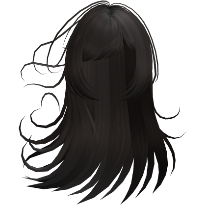 Dark Brown Long Layered Wispy Windy Hair Roblox item
