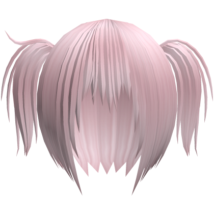 vkei messy emo pigtails in pastel pink Roblox item