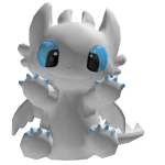 Cute white Dragon