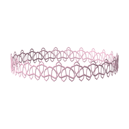 🧁 kawaii cute lil pink net lace choker tweencore