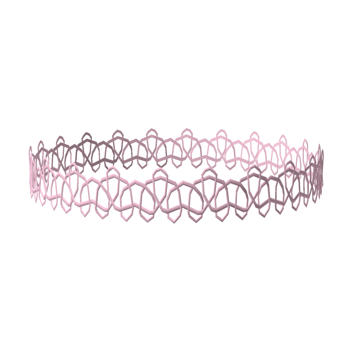 🧁 kawaii cute lil pink net lace choker tweencore