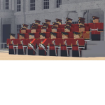Royal guards to the queen