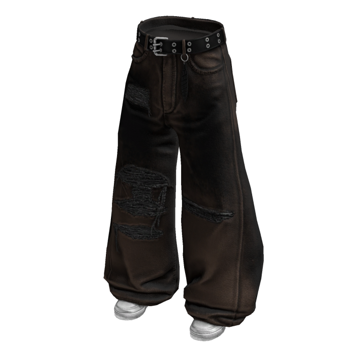 Brown Distressed Rockstar Denim Jeans