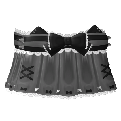 Cutest Kitty Punk Ruffled Dress In Grey n Black