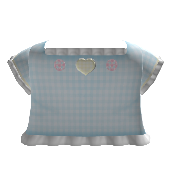 Sweet Cute Pastel Blue Plaid Top
