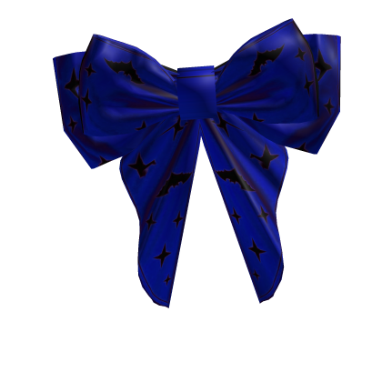 Blue Halloween Bow