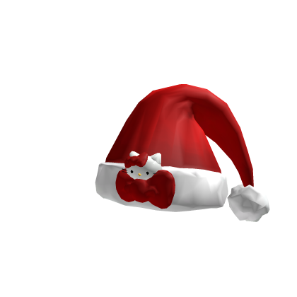 Cute Hello Kitty Christmas Santa Hat Roblox item